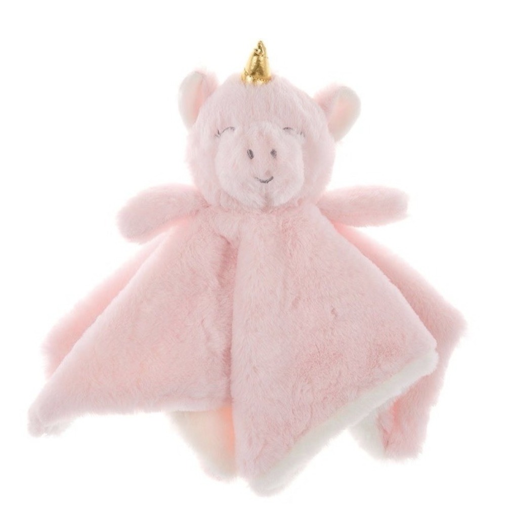Dreamgro Unicorn Baby Security Blanket Pink Plush Buddy Blankie